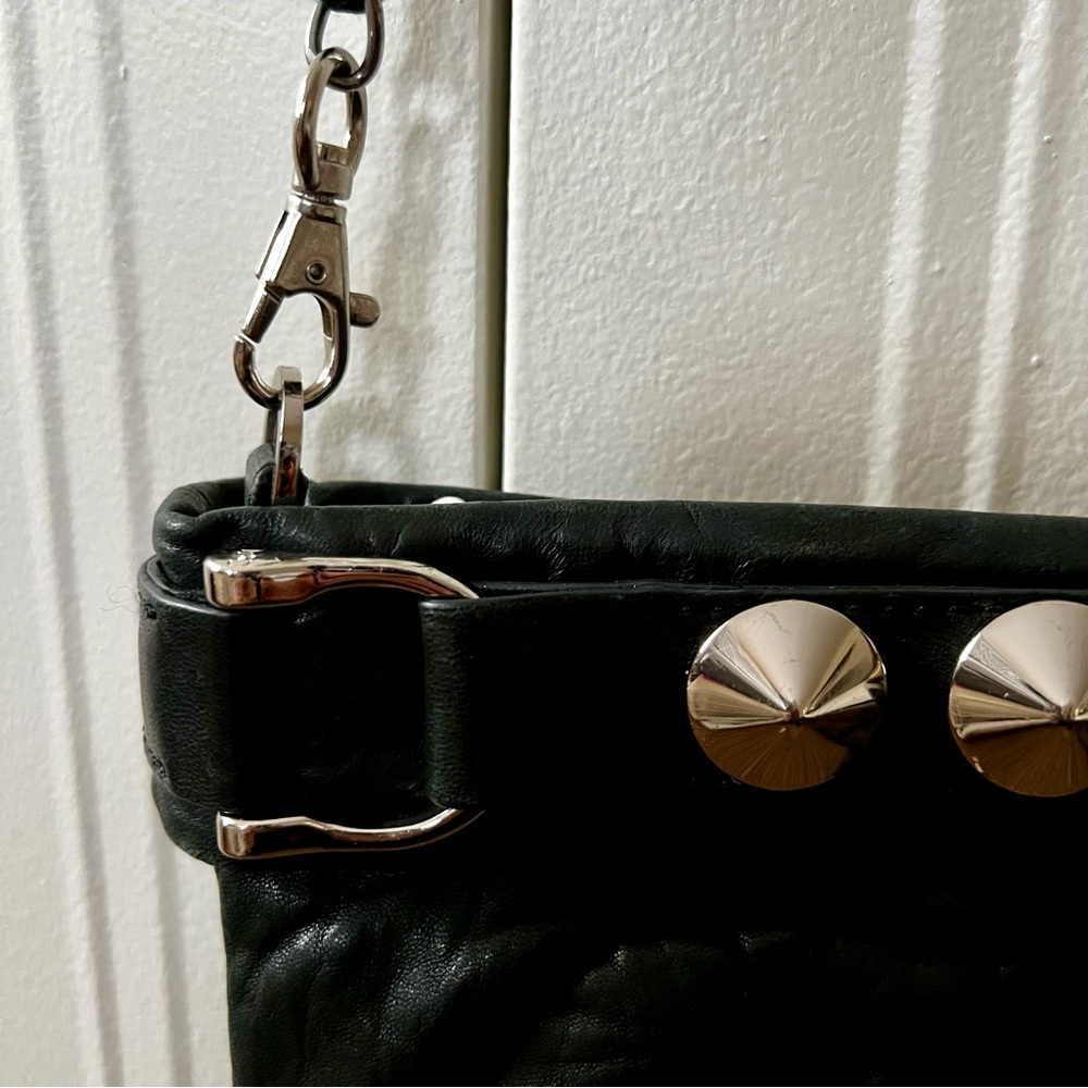 BE&D Black Leather Studded Bag - Picture 3 of 9